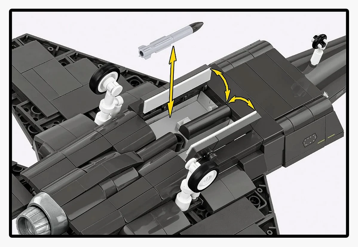 F-35A Lightning II "Husarz" brick plane model - COBI 5904 - 600 bricks - Image 12