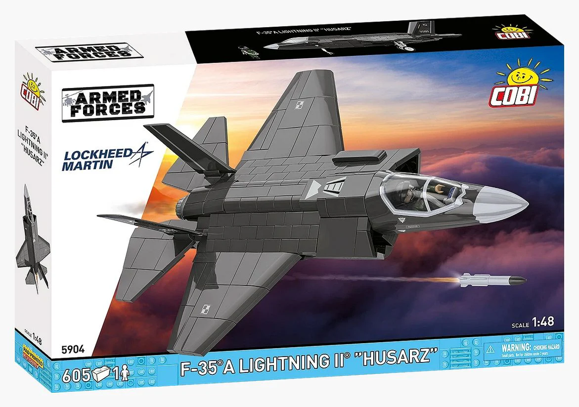 F-35A Lightning II "Husarz" brick plane model - COBI 5904 - 600 bricks - Image 3