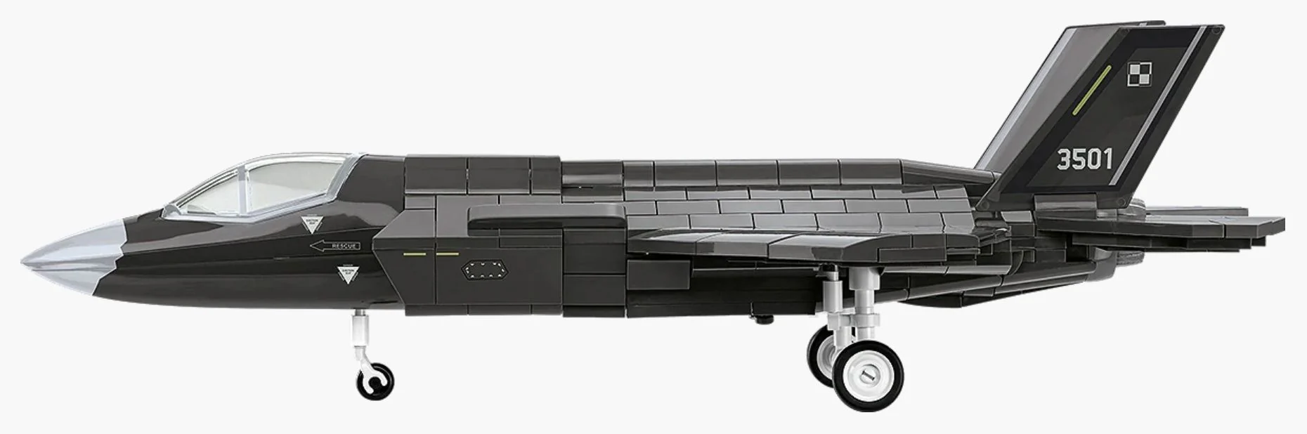 F-35A Lightning II "Husarz" brick plane model - COBI 5904 - 600 bricks - Image 5