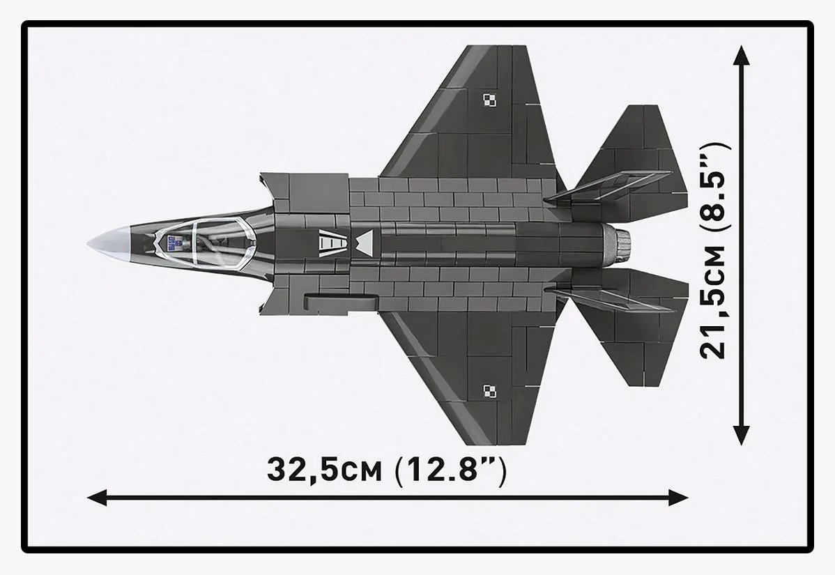 F-35A Lightning II "Husarz" brick plane model - COBI 5904 - 600 bricks - Image 9