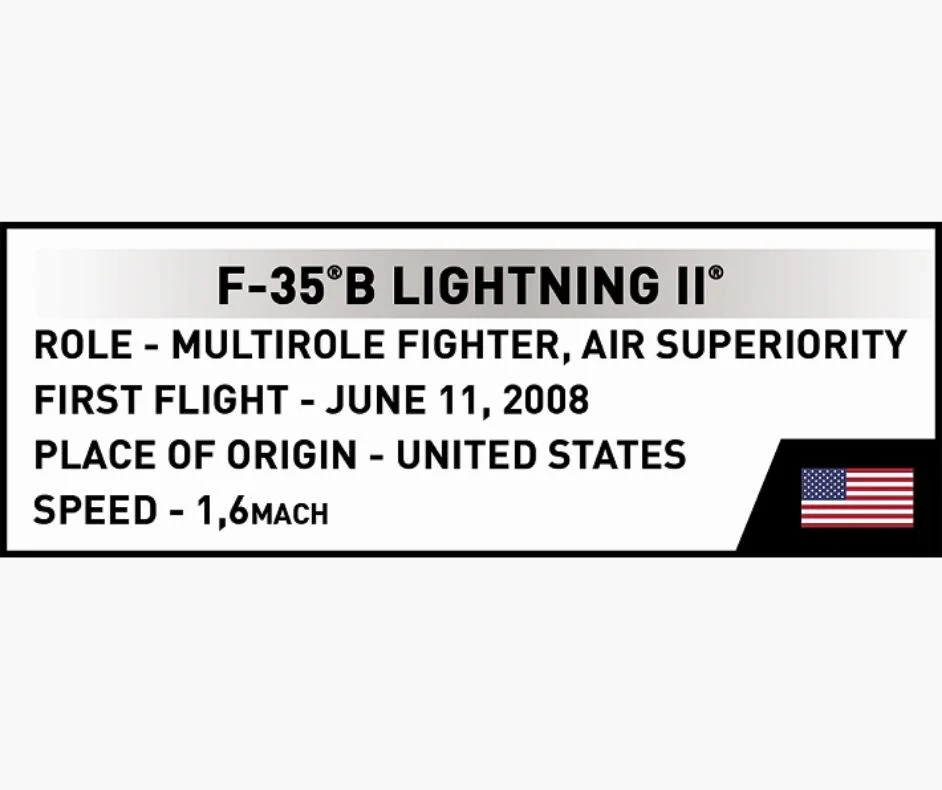 F-35B Lightning II brick plane model - COBI 5912 - 614 bricks - Image 11
