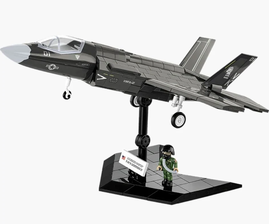 F-35B Lightning II brick plane model - COBI 5912 - 614 bricks - Image 3
