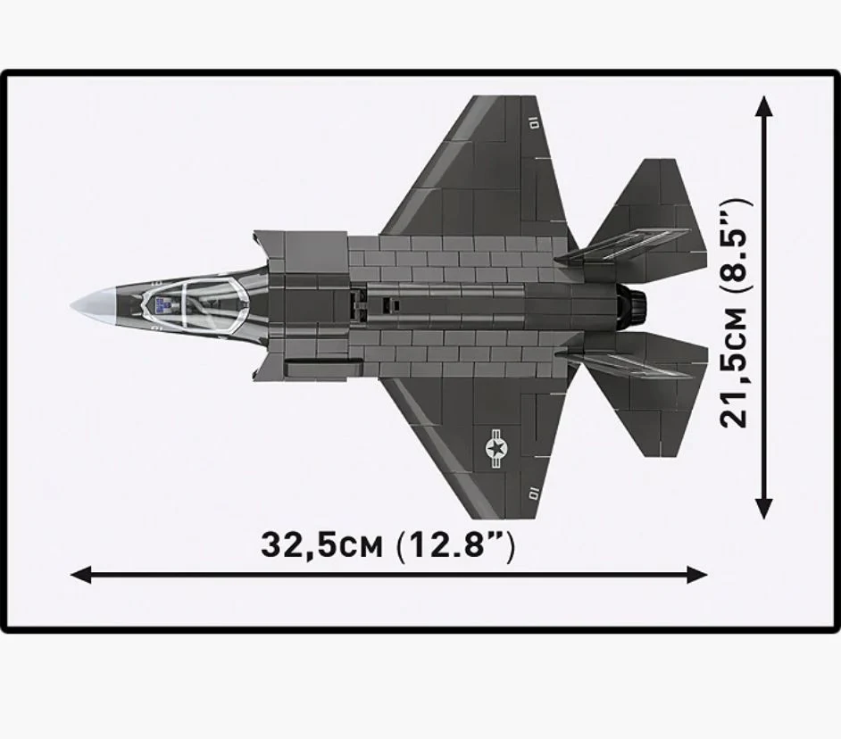 F-35B Lightning II brick plane model - COBI 5912 - 614 bricks - Image 6
