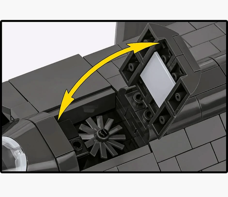 F-35B Lightning II brick plane model - COBI 5912 - 614 bricks - Image 9