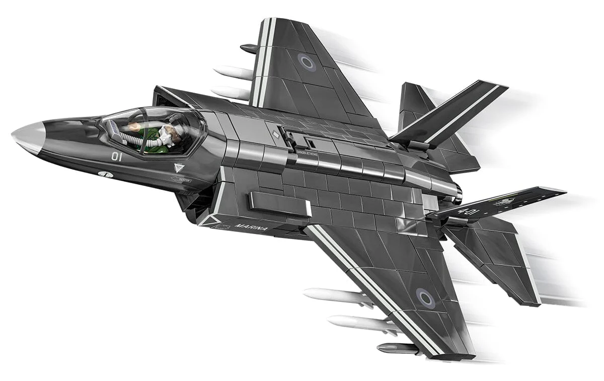F-35B STOVL Lightning II brick plane model - COBI 5895 - 610 bricks - Image 2