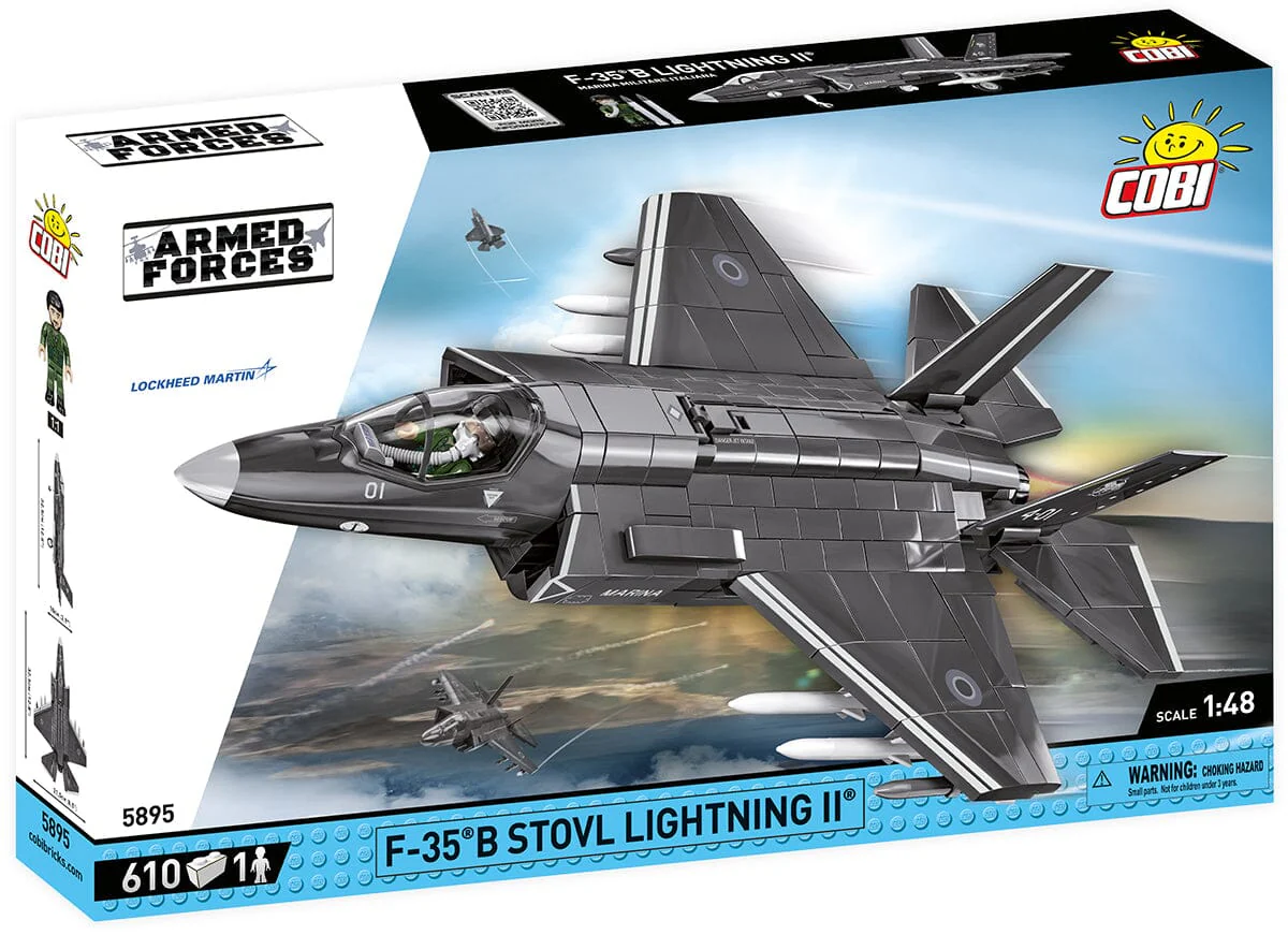 F-35B STOVL Lightning II brick plane model - COBI 5895 - 610 bricks - Image 4