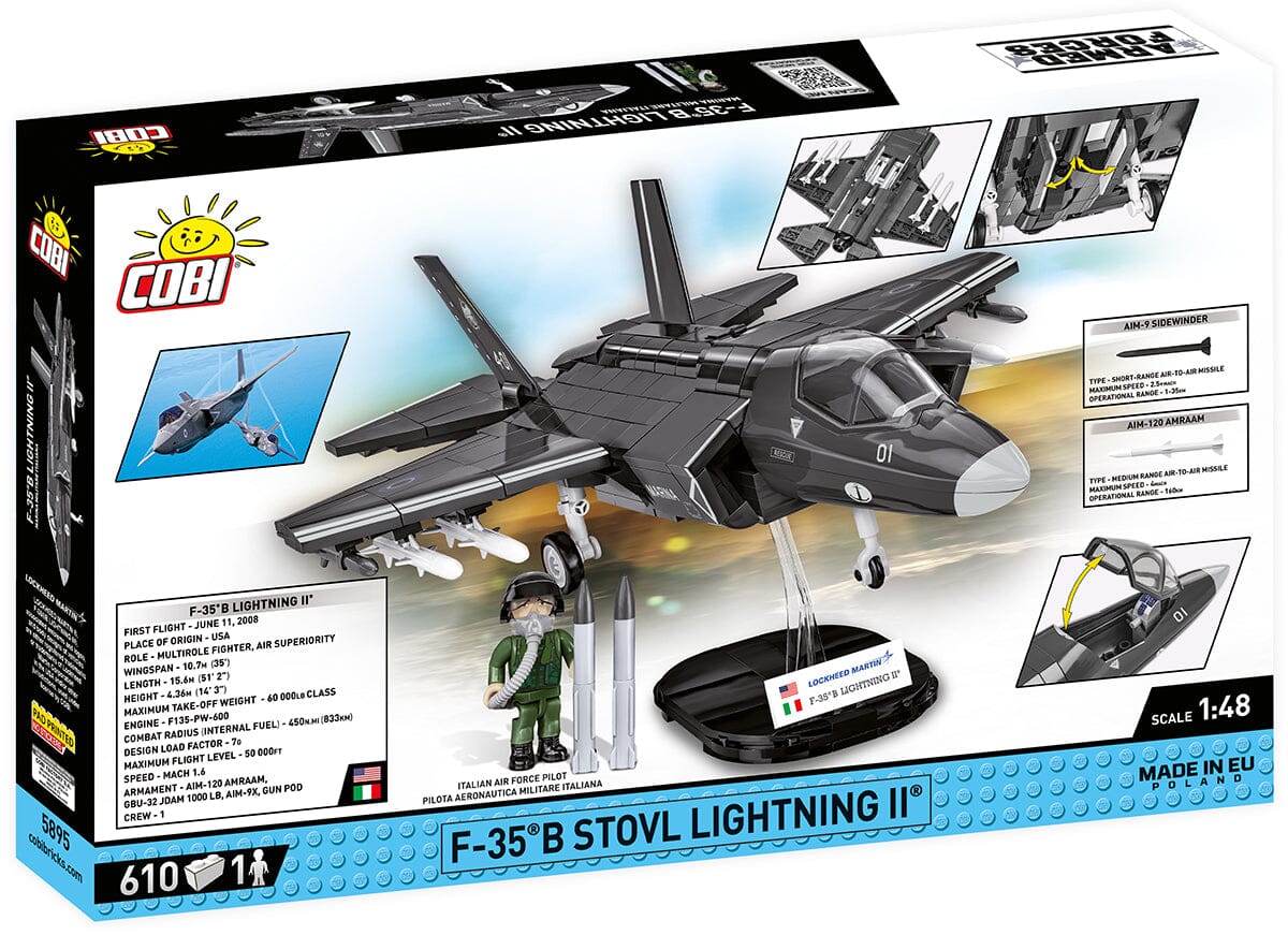 F-35B STOVL Lightning II brick plane model - COBI 5895 - 610 bricks - Image 5
