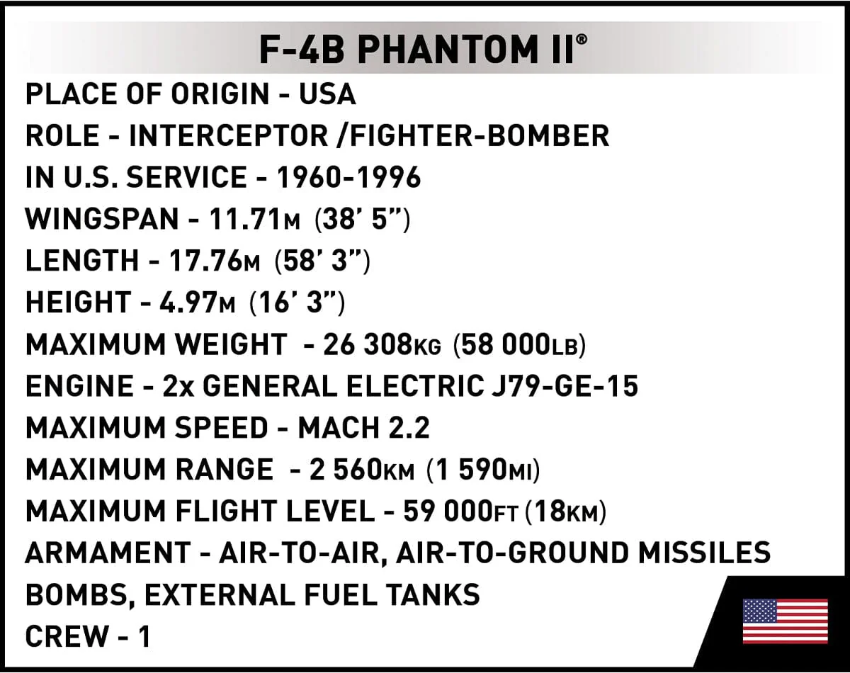F-4 Phantom II brick plane model - COBI 5897 - 703 bricks - Image 11