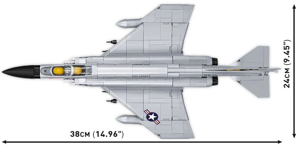 F-4 Phantom II brick plane model - COBI 5897 - 703 bricks - Image 4