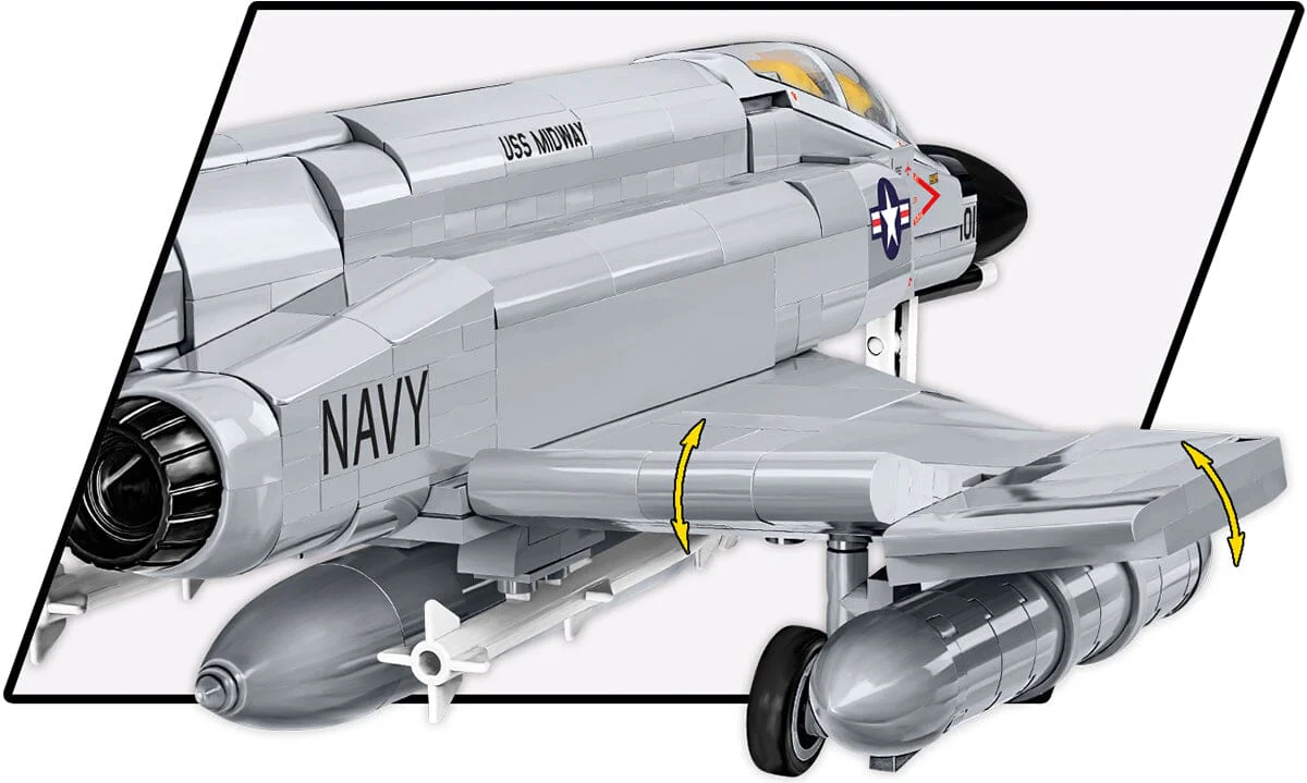 F-4 Phantom II brick plane model - COBI 5897 - 703 bricks - Image 8