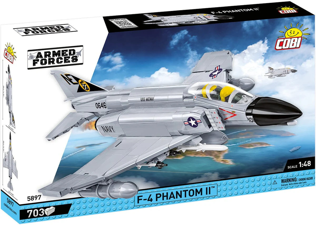F-4 Phantom II brick plane model - COBI 5897 - 703 bricks - Image 9