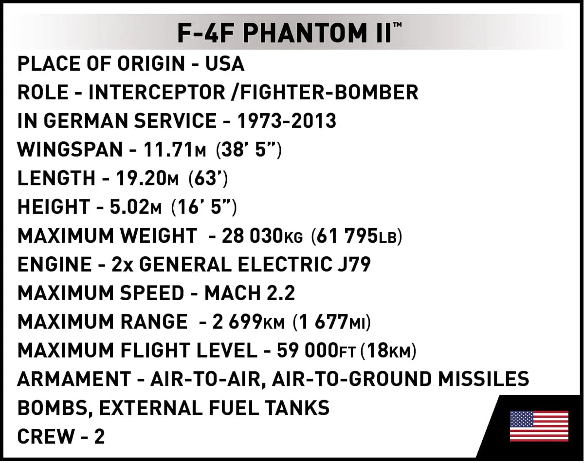 F-4F Phantom II brick plane model - COBI 5898 - 776 bricks - Image 11