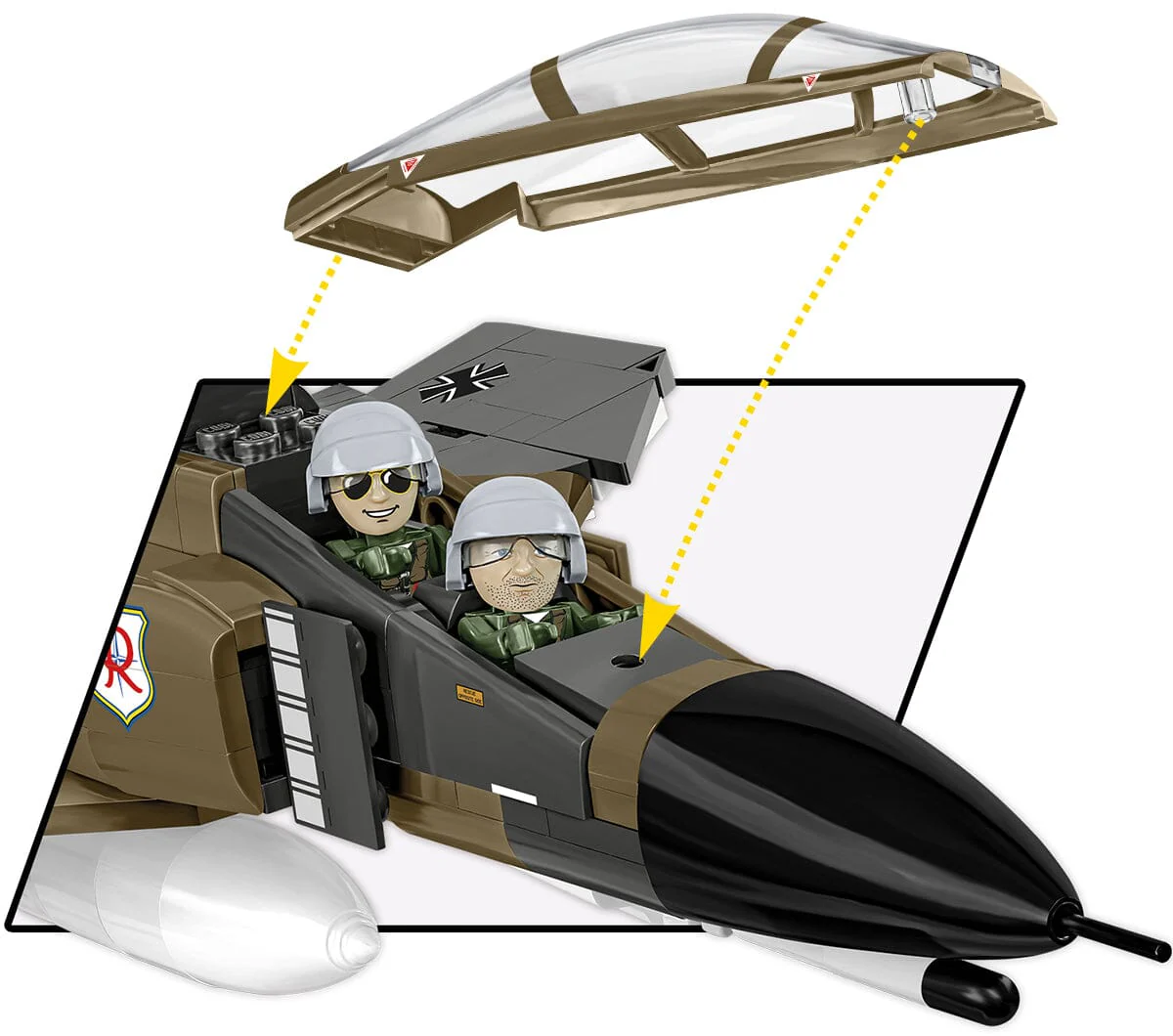 F-4F Phantom II brick plane model - COBI 5898 - 776 bricks - Image 7