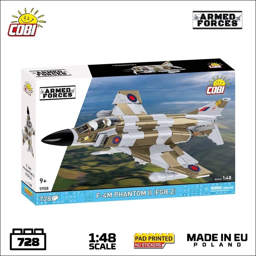 F-4F Phantom II (RAF) brick plane model - COBI 5908 - 728 bricks - Image 2