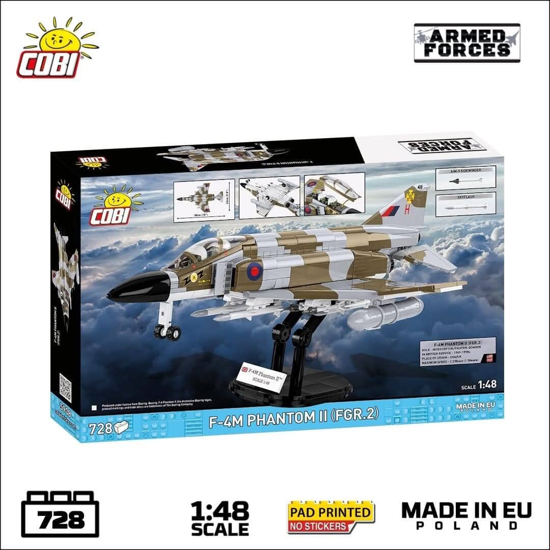 F-4F Phantom II (RAF) brick plane model - COBI 5908 - 728 bricks - Image 3