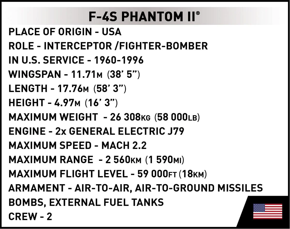 F-4S Phantom II brick plane model - COBI 5899 - 650 bricks - Image 11