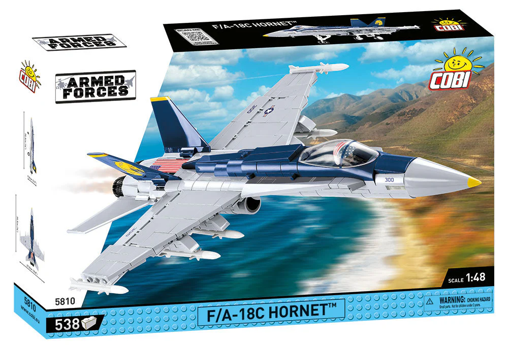 F/A-18C Hornet brick plane model - COBI 5810 - 538 bricks
