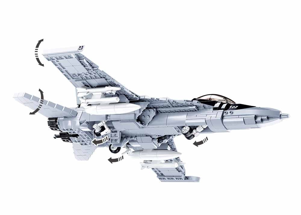 F/A - 18E 'Super Hornet' brick model plane - Sluban M38-B0928 - 682 bricks - Image 4