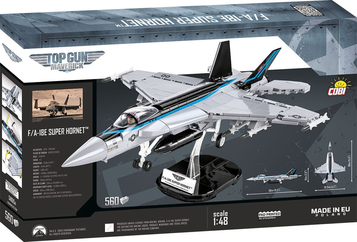 F/A-18E Super Hornet 'Top Gun: Maverick' brick plane model - COBI 5805A - 560 bricks - Image 4