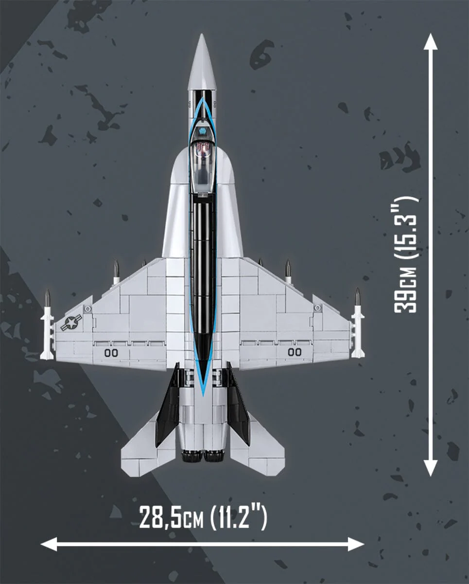 F/A-18E Super Hornet 'Top Gun: Maverick' brick plane model - COBI 5805A - 560 bricks - Image 9