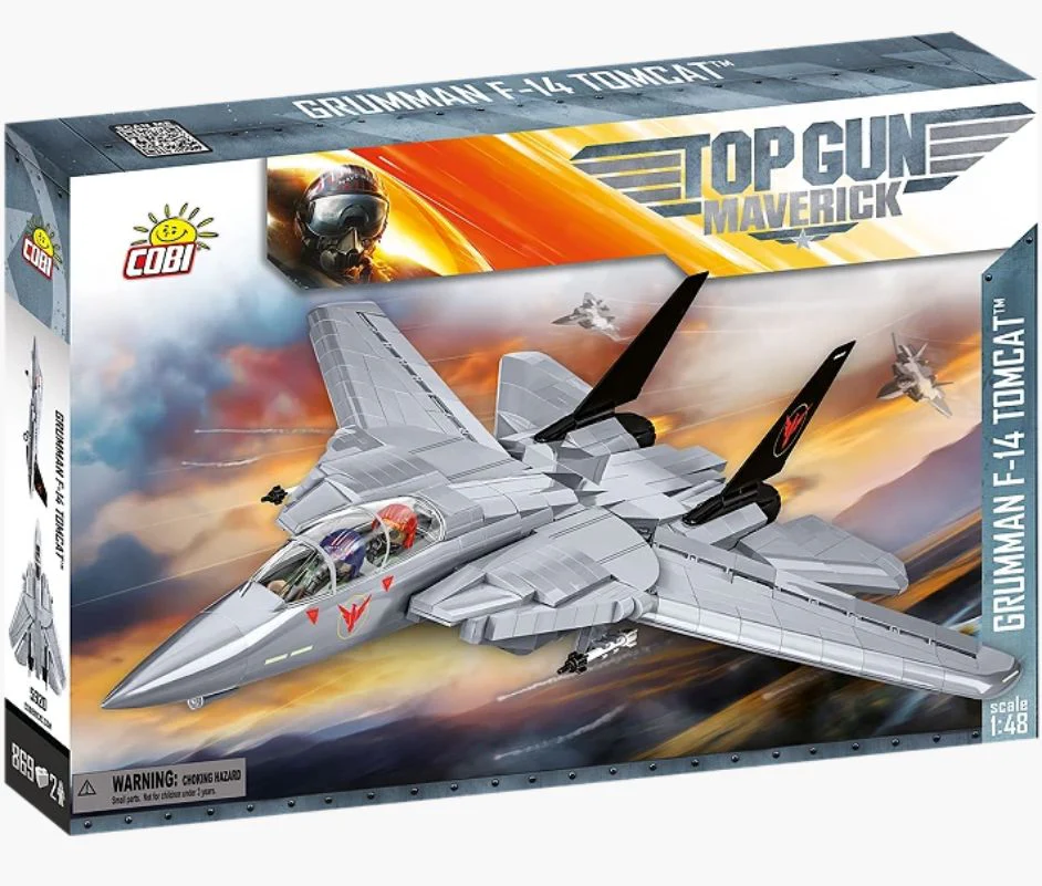 F14 Tomcat Top Gun brick plane model - COBI 5920 - 825 bricks - Image 3