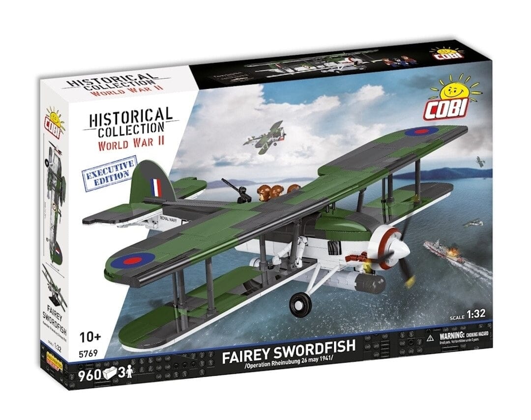 Fairey Swordfish brick plane model EXECUTIVE EDITION- COBI 5769- 960 bricks - Image 2