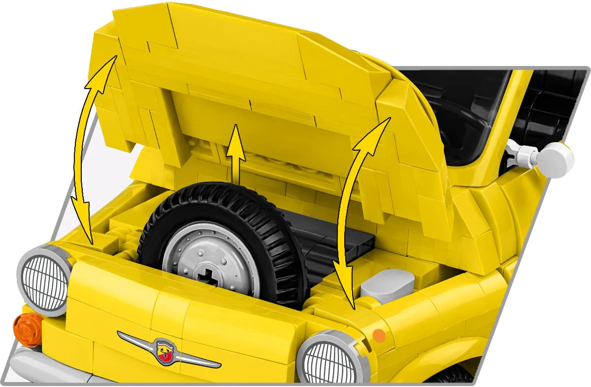 Fiat Abarth 595 brick model car - Cobi 24353 - 1223 bricks EXECUTIVE EDITION - Image 9