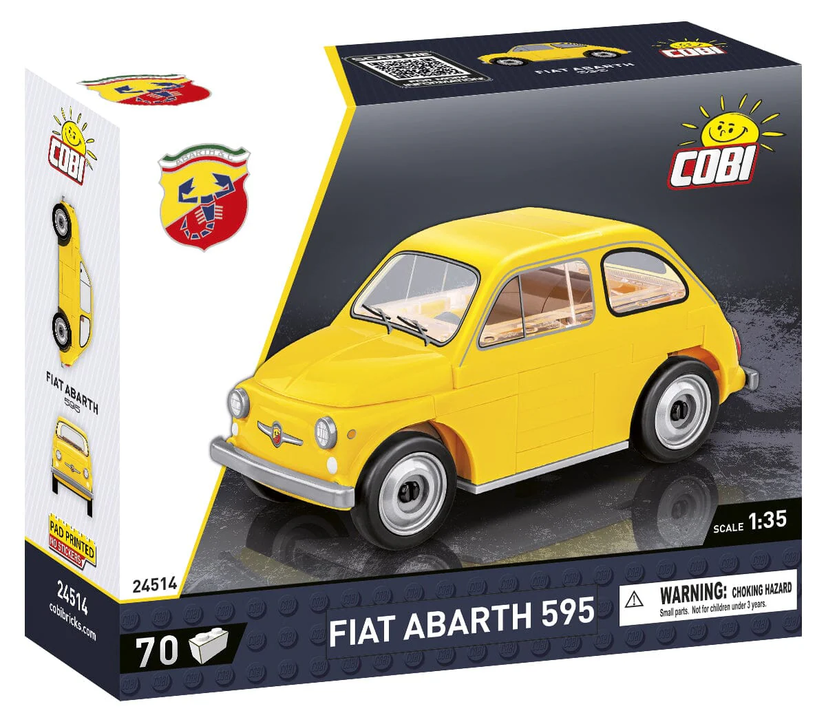 Fiat Abarth brick model car - COBI 24514 - 70 bricks - Image 2