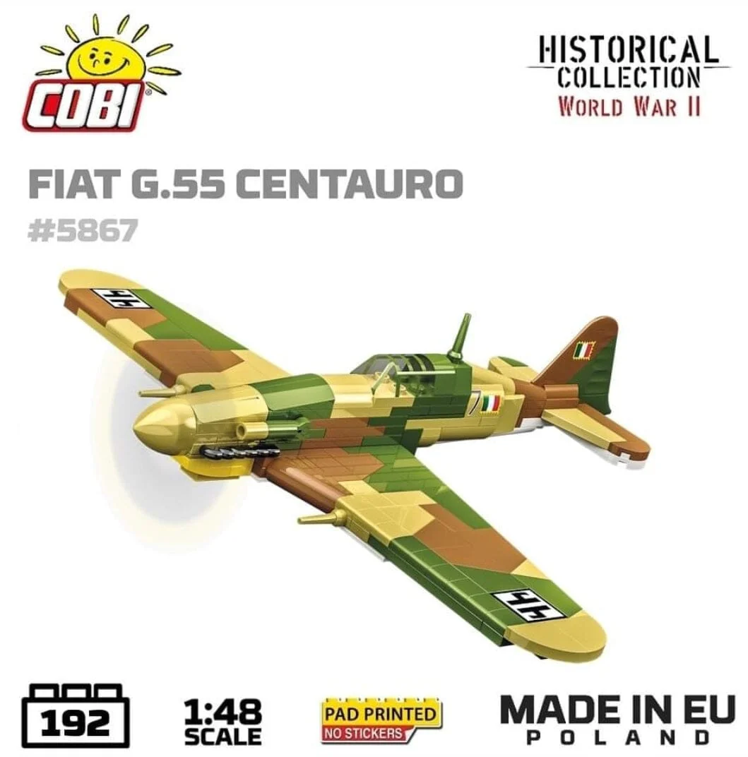 Fiat G55 Centauro brick plane model - COBI 5867 - 192 bricks - Image 3