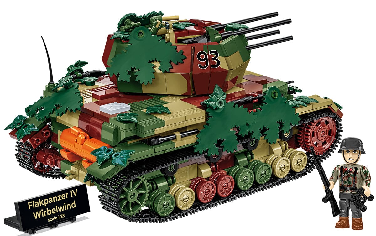 Flakpanzer IV Wirbelwind brick anti-aircraft gun model - COBI-2593 - 1195 bricks - Executive Edition - Image 2
