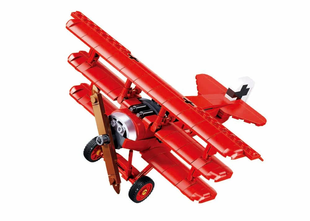 Fokker DR-1S brick model plane - Sluban M38-B1292 - 281 bricks - Image 2