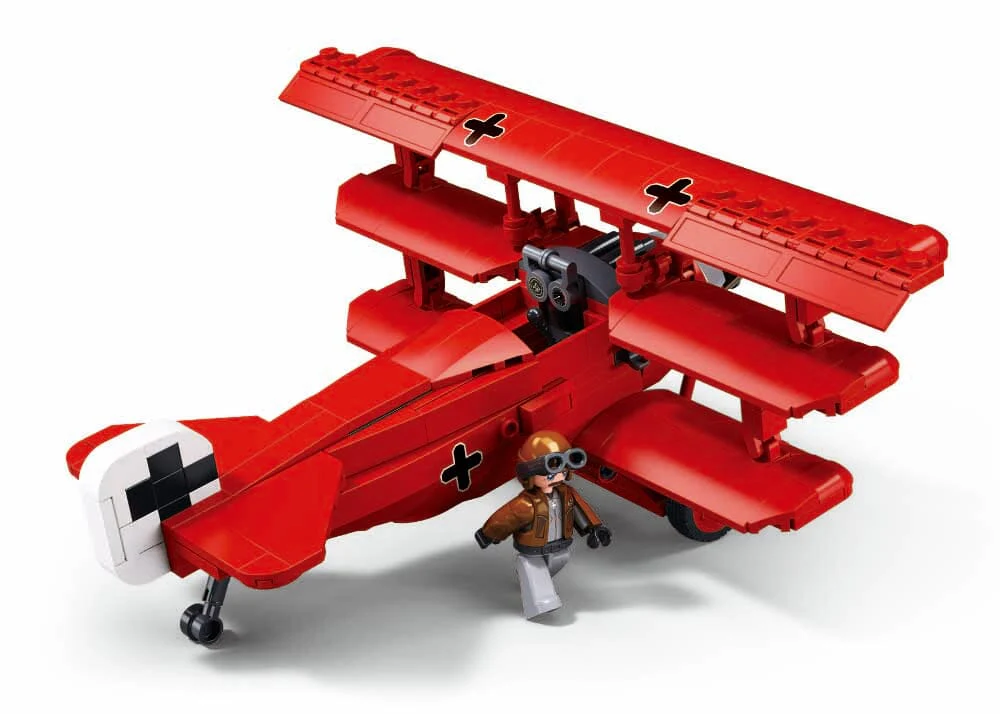 Fokker DR-1S brick model plane - Sluban M38-B1292 - 281 bricks - Image 3