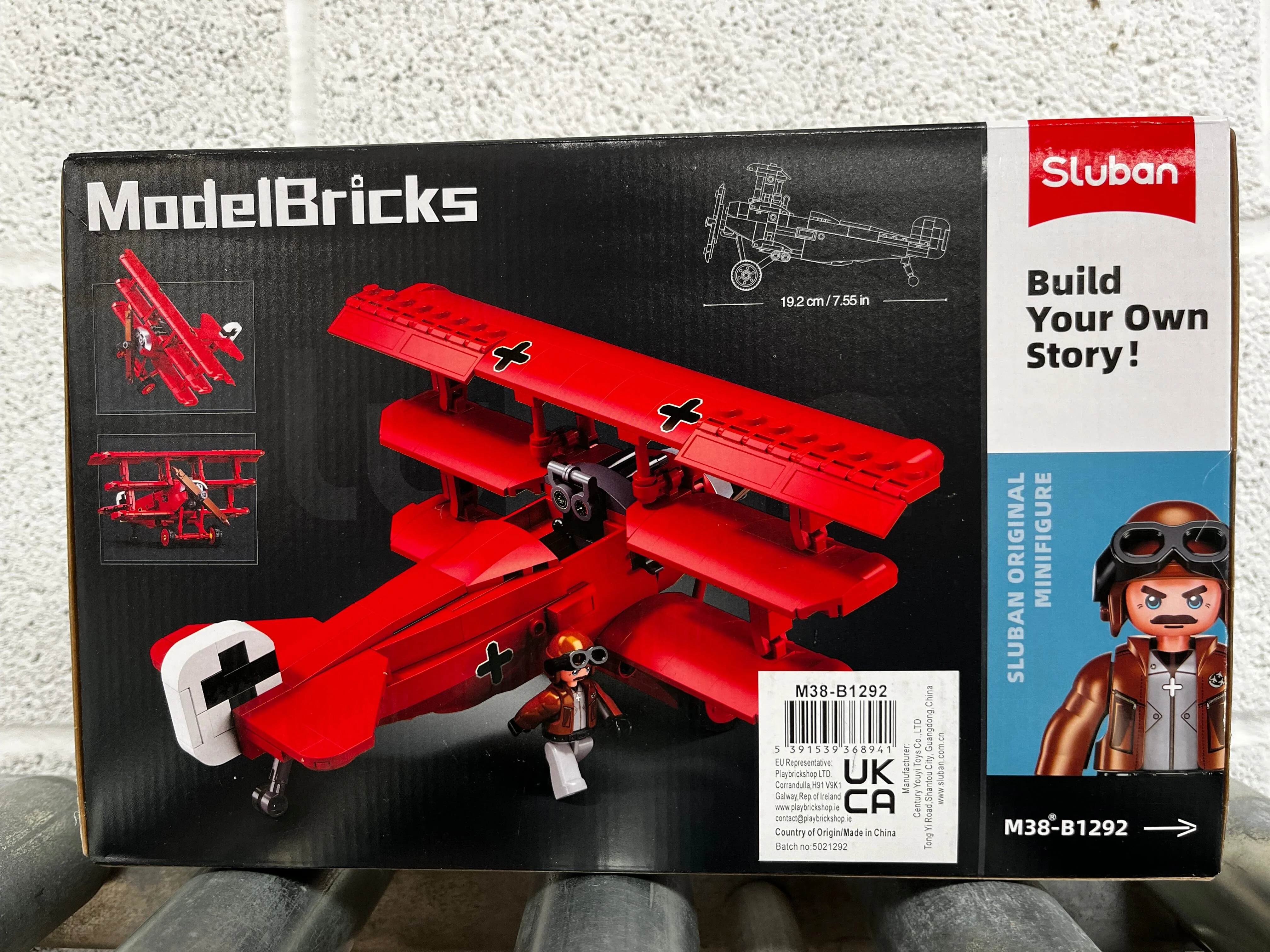 Fokker DR-1S brick model plane - Sluban M38-B1292 - 281 bricks - Image 7