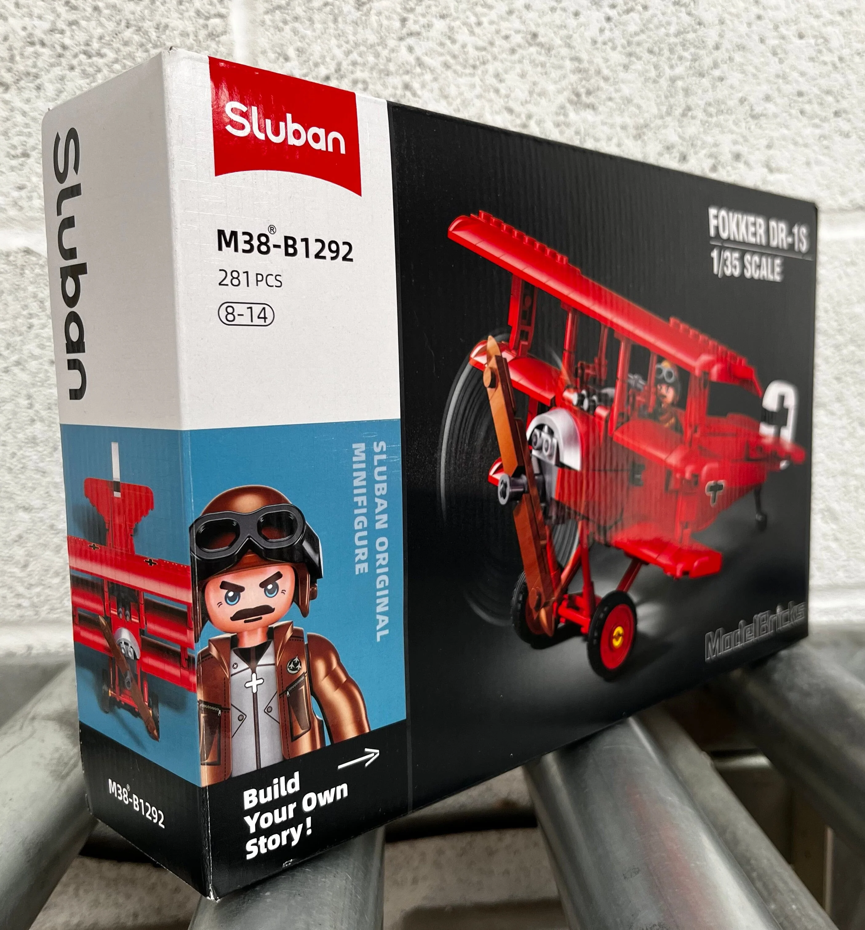 Fokker DR-1S brick model plane - Sluban M38-B1292 - 281 bricks - Image 8