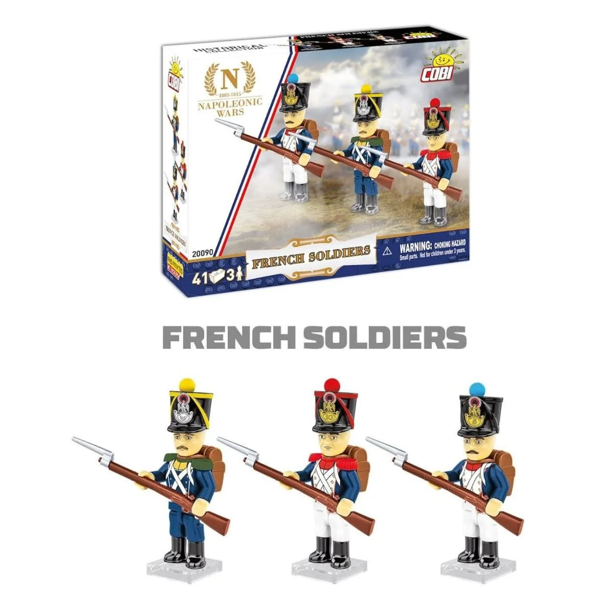 French soldiers (Napoleonic Wars) - COBI 20090 - 3 figures