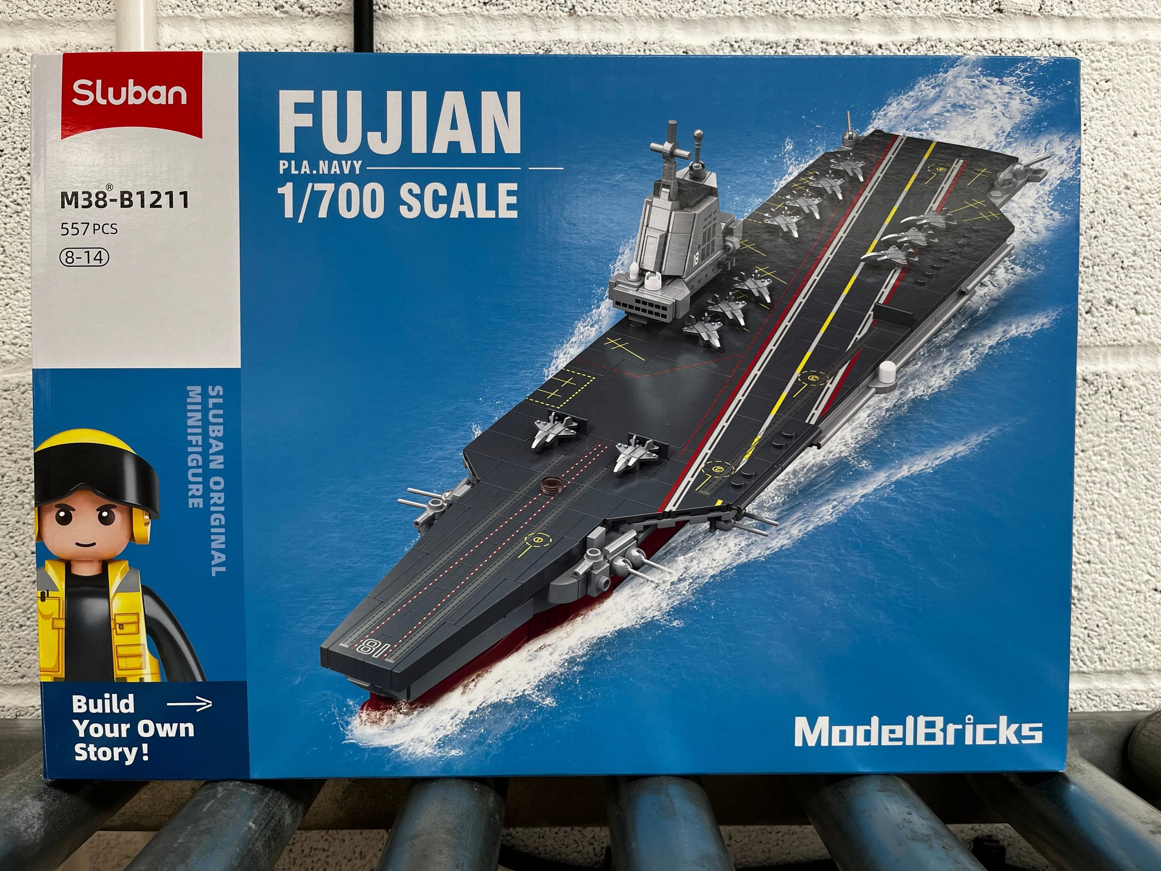 Fujian aircraft carrier brick model - Sluban M38-B1211 - 557 bricks - Image 6