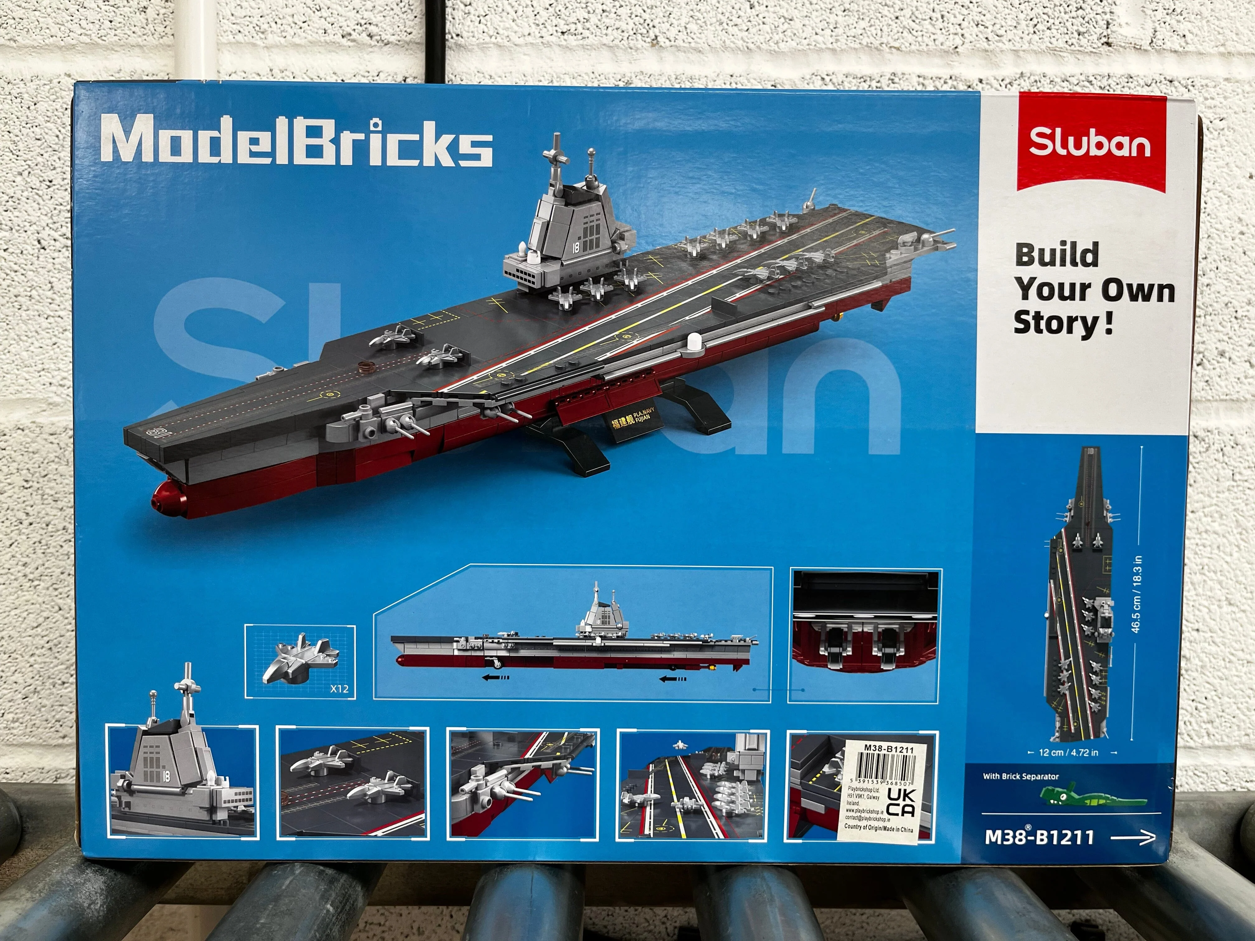 Fujian aircraft carrier brick model - Sluban M38-B1211 - 557 bricks - Image 7