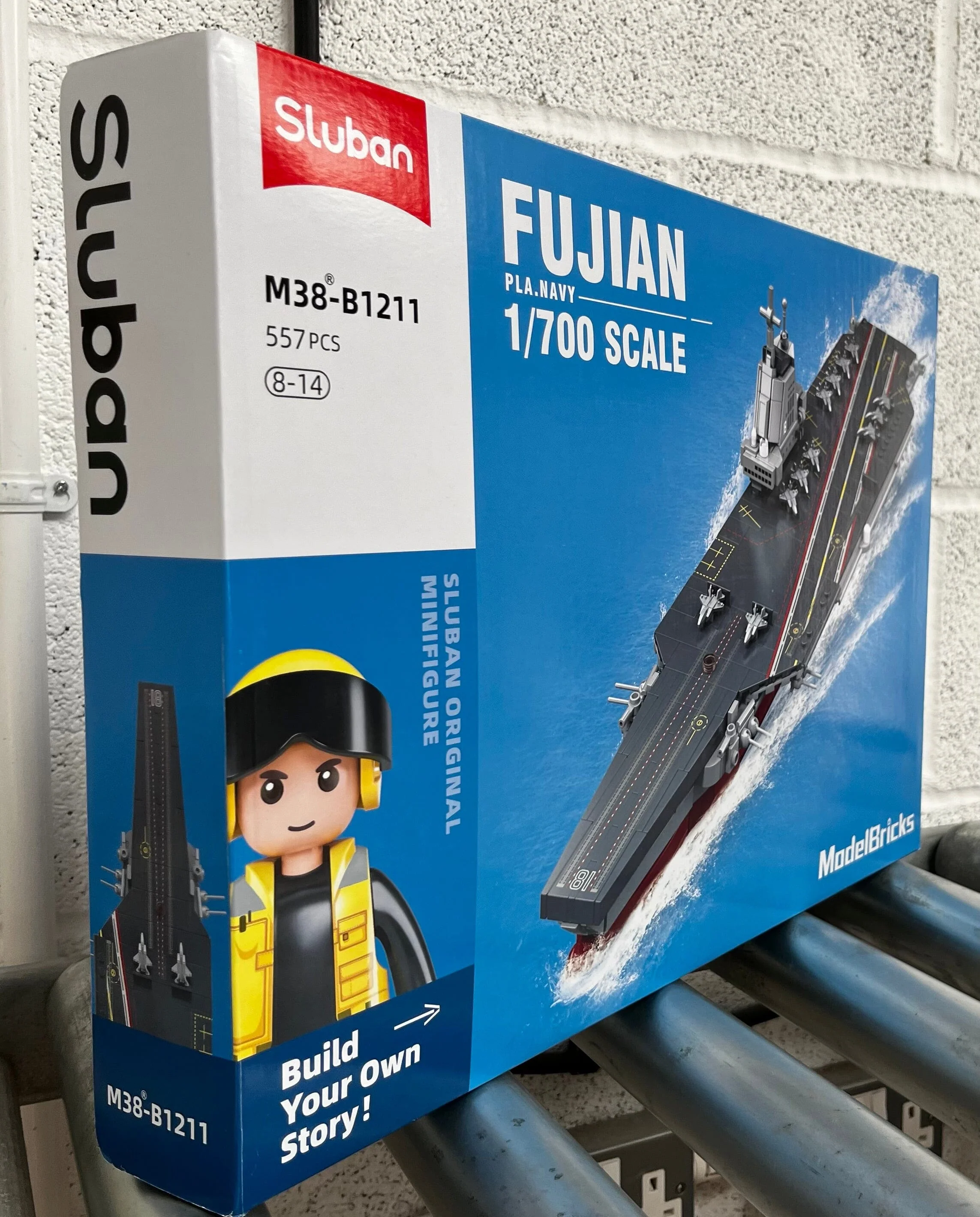 Fujian aircraft carrier brick model - Sluban M38-B1211 - 557 bricks - Image 8