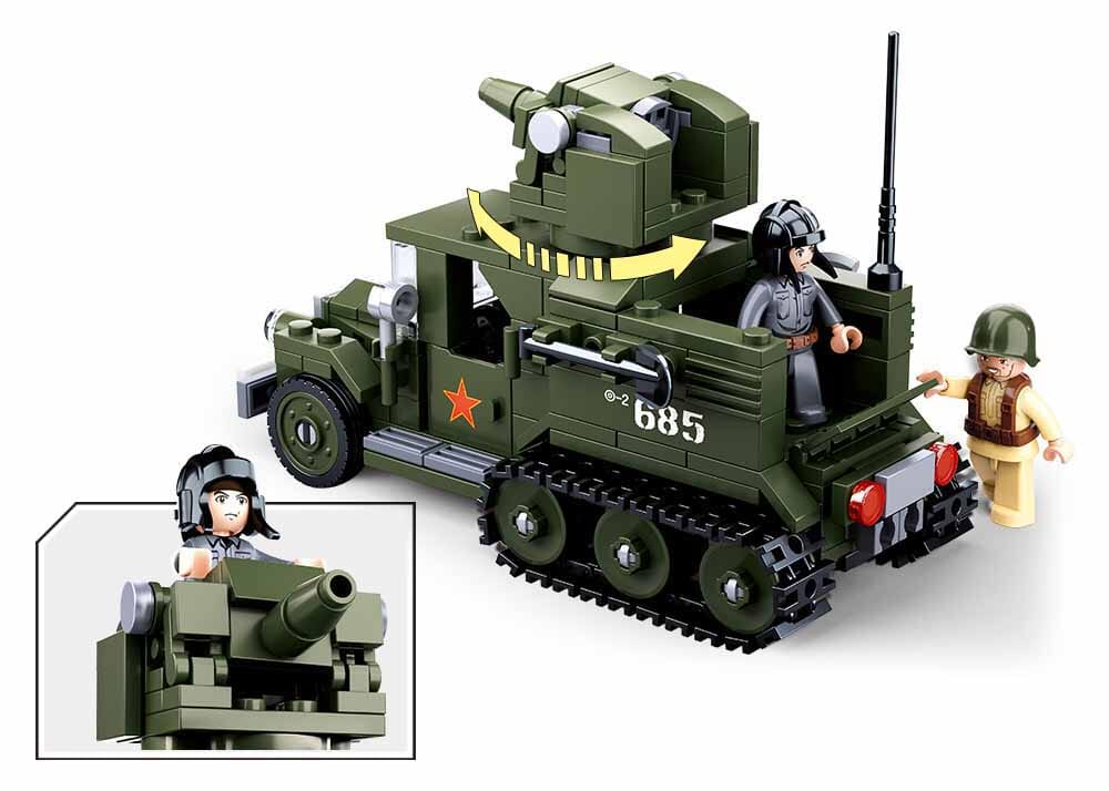 Gaz Half Track brick model - Sluban M38-B0685 - 243 bricks - Image 3