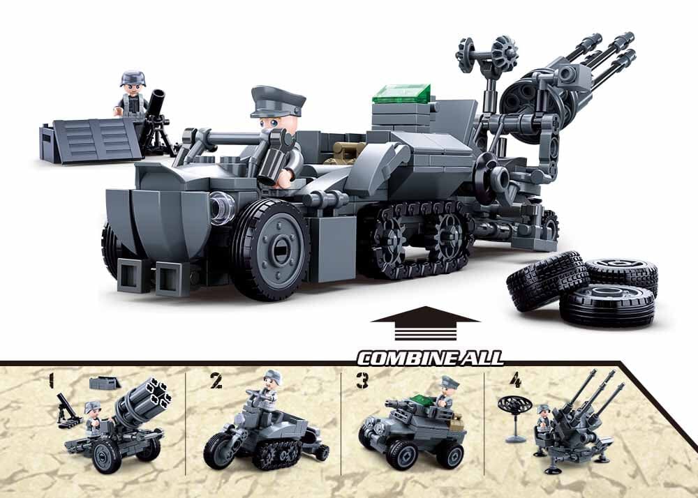 German Army (4 into 1) brick model - Sluban M38-B0681 - 368 bricks - Image 2