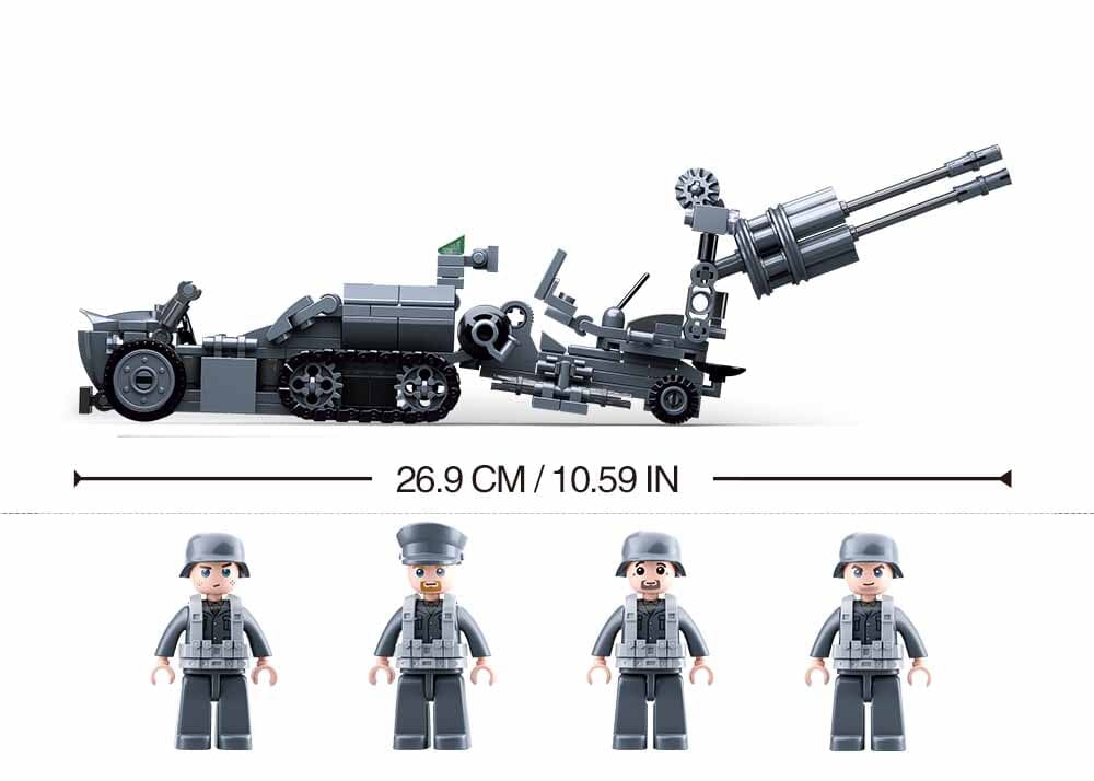 German Army (4 into 1) brick model - Sluban M38-B0681 - 368 bricks - Image 3