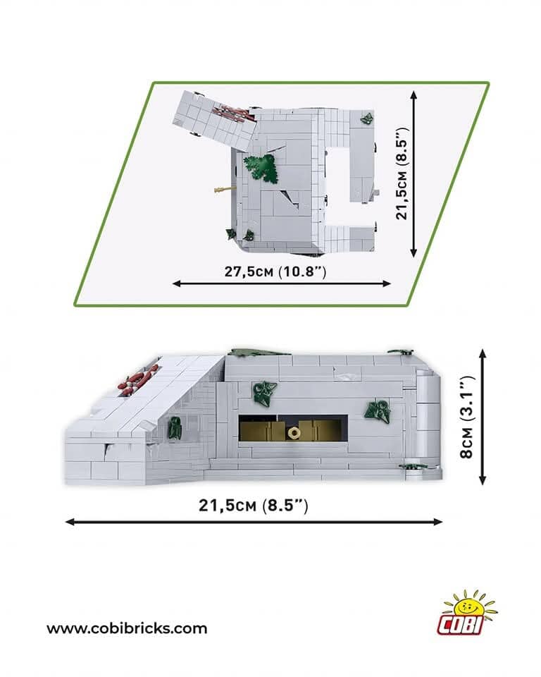 German bunker - Regelbau 667 - COBI 3136 - 642 bricks - Image 6