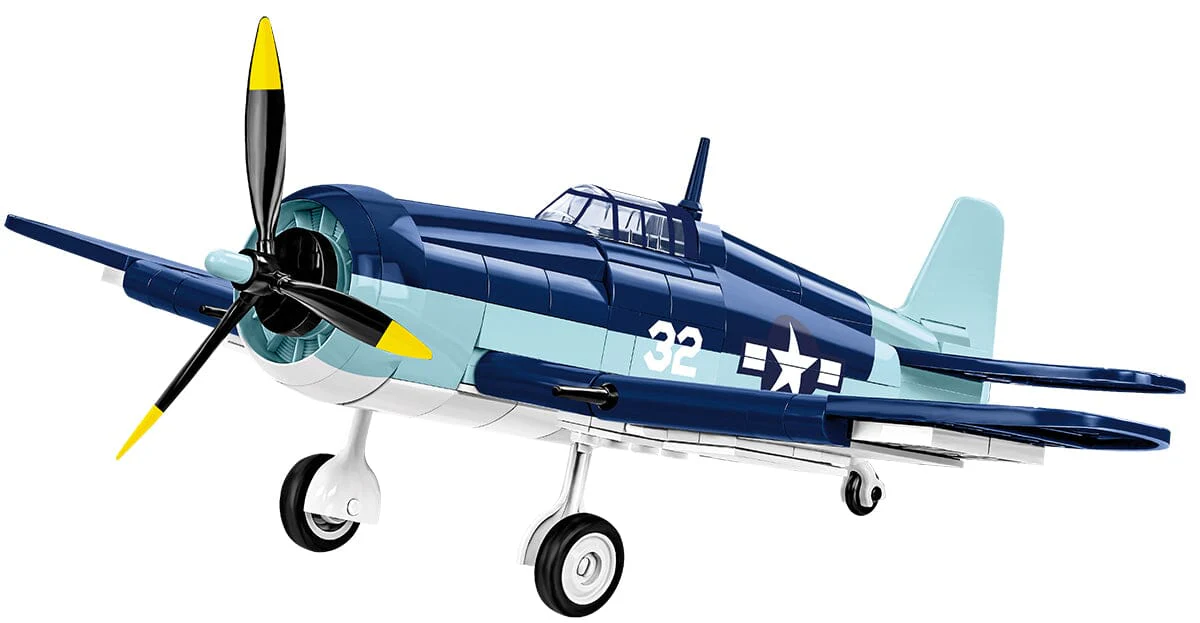 Grumman F6F Hellcat brick plane model - COBI 5883- 235 bricks