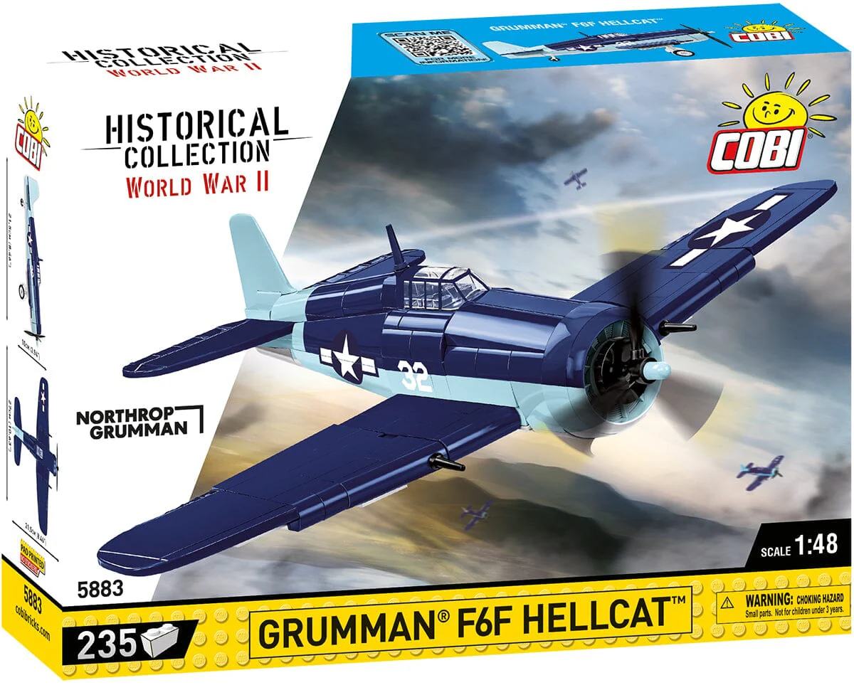 Grumman F6F Hellcat brick plane model - COBI 5883- 235 bricks - Image 3