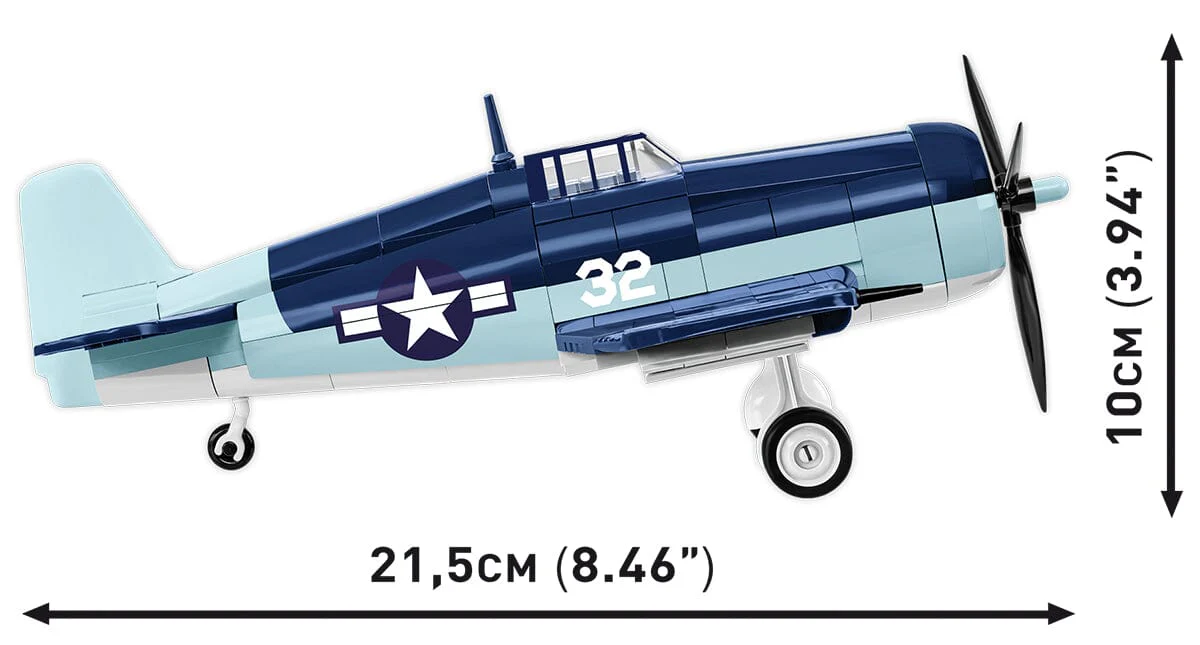 Grumman F6F Hellcat brick plane model - COBI 5883- 235 bricks - Image 6