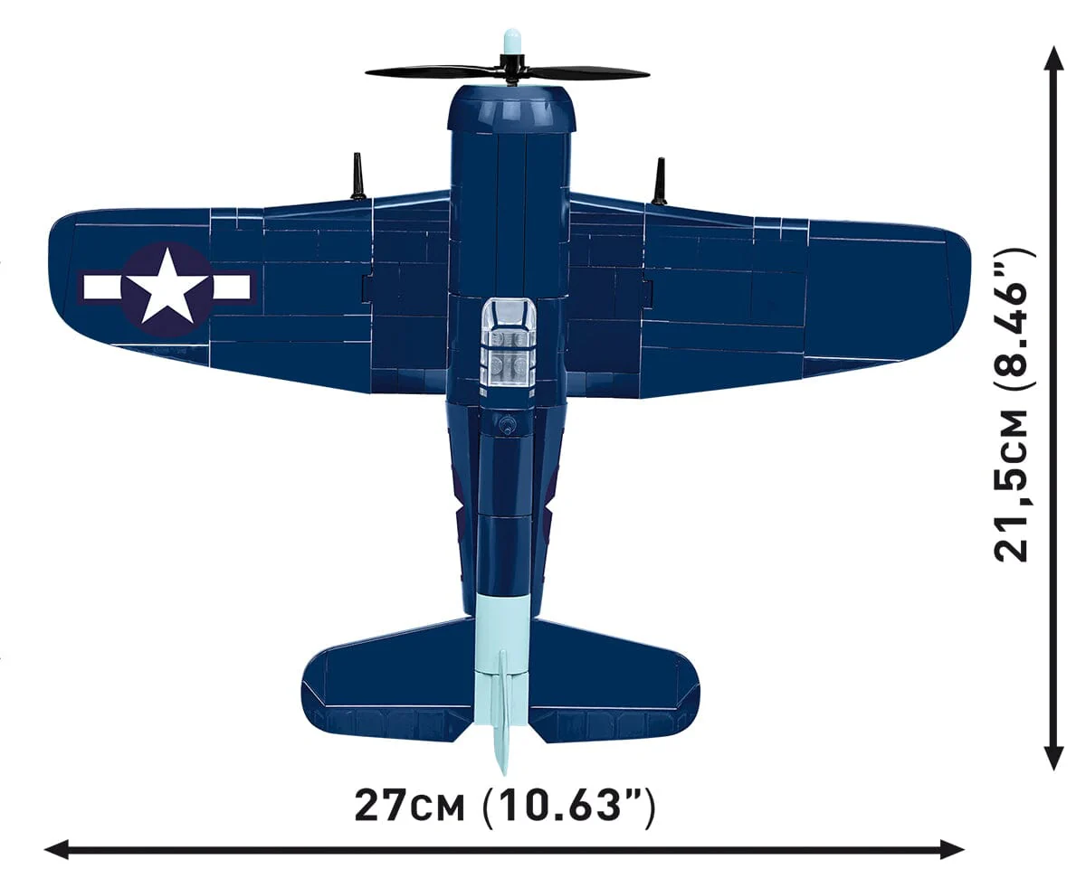 Grumman F6F Hellcat brick plane model - COBI 5883- 235 bricks - Image 9