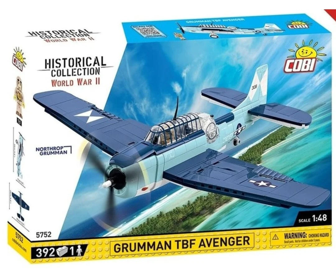 Grumman TBF Avenger brick plane model - COBI 5752- 392 bricks