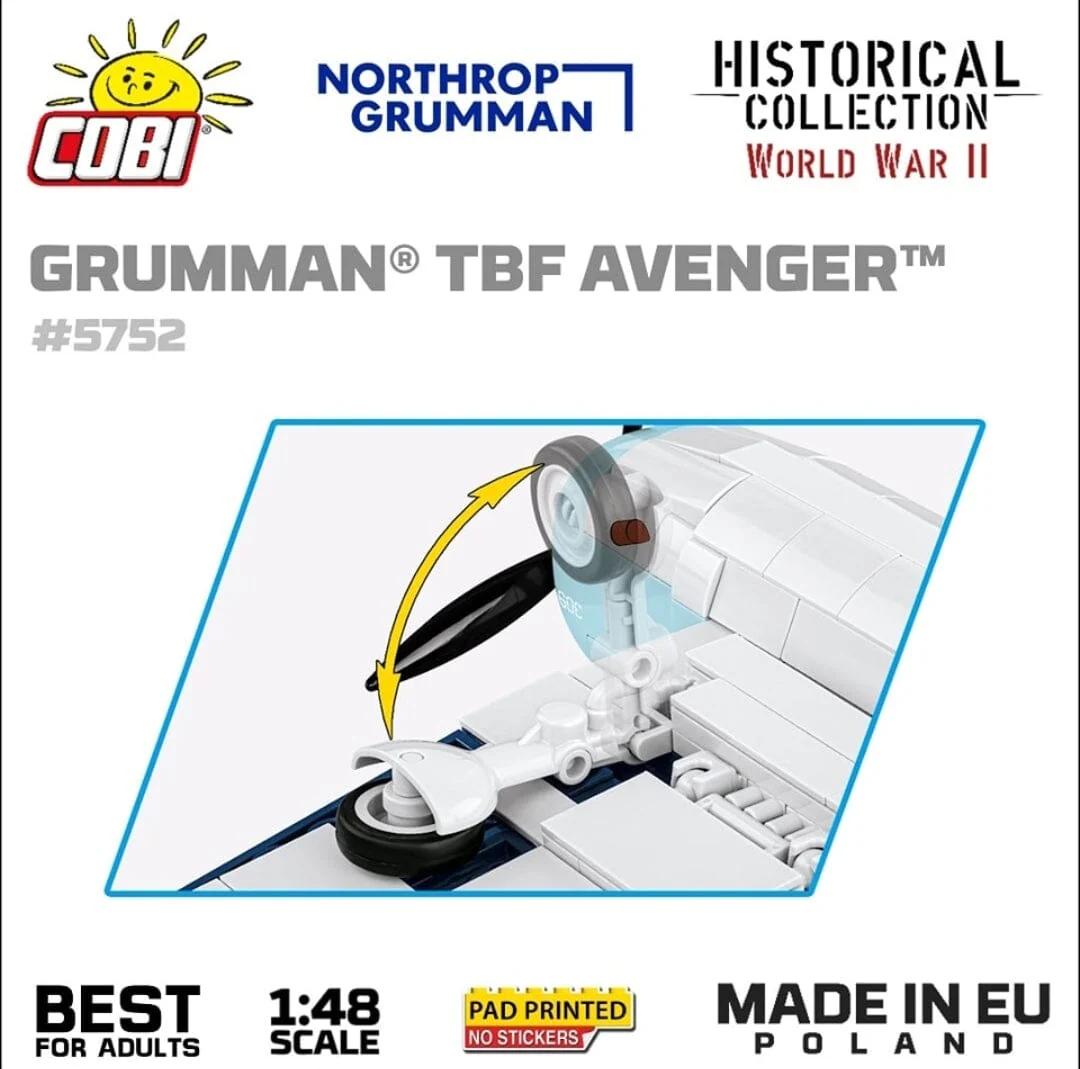 Grumman TBF Avenger brick plane model - COBI 5752- 392 bricks - Image 7