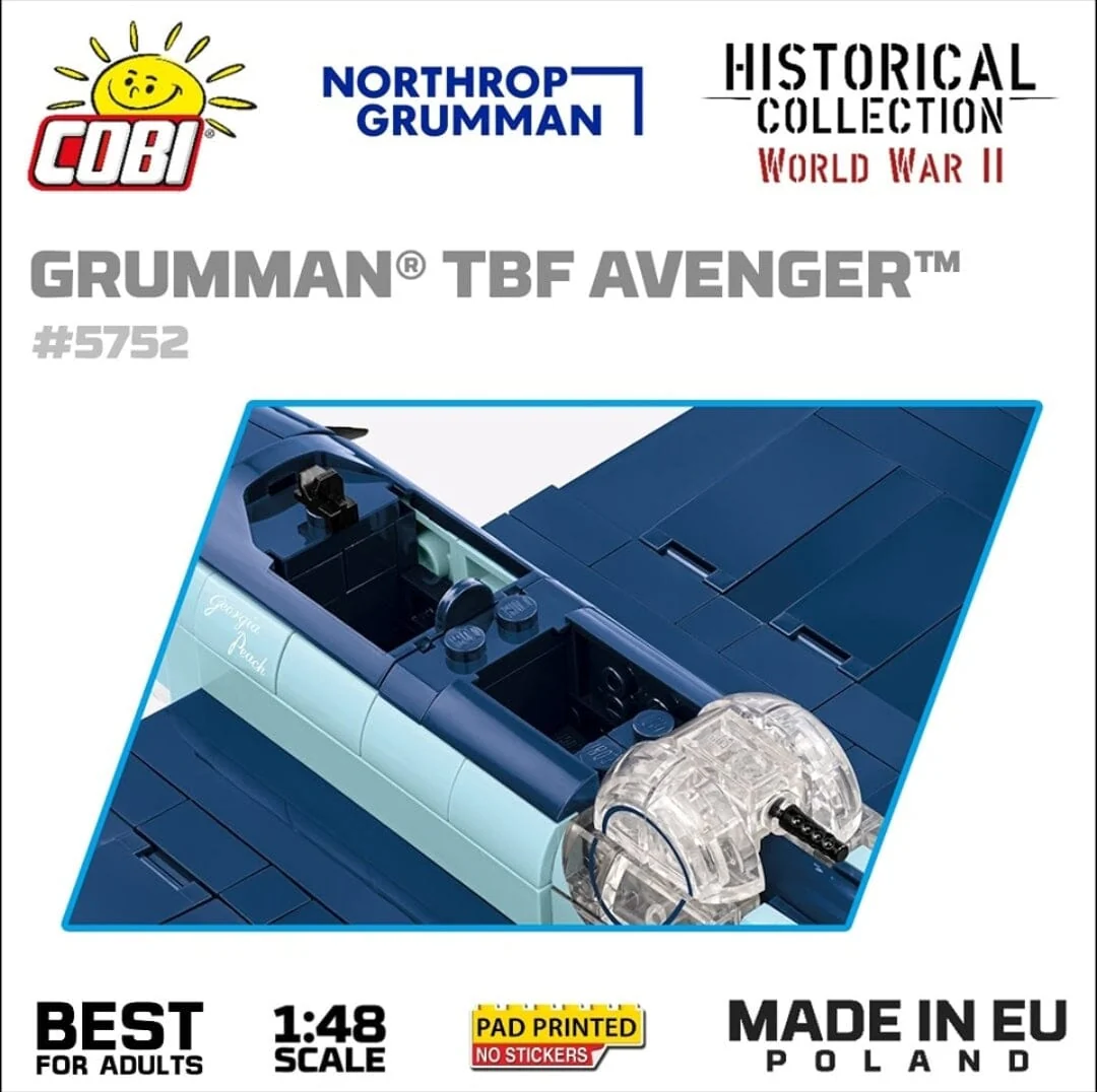 Grumman TBF Avenger brick plane model - COBI 5752- 392 bricks - Image 8