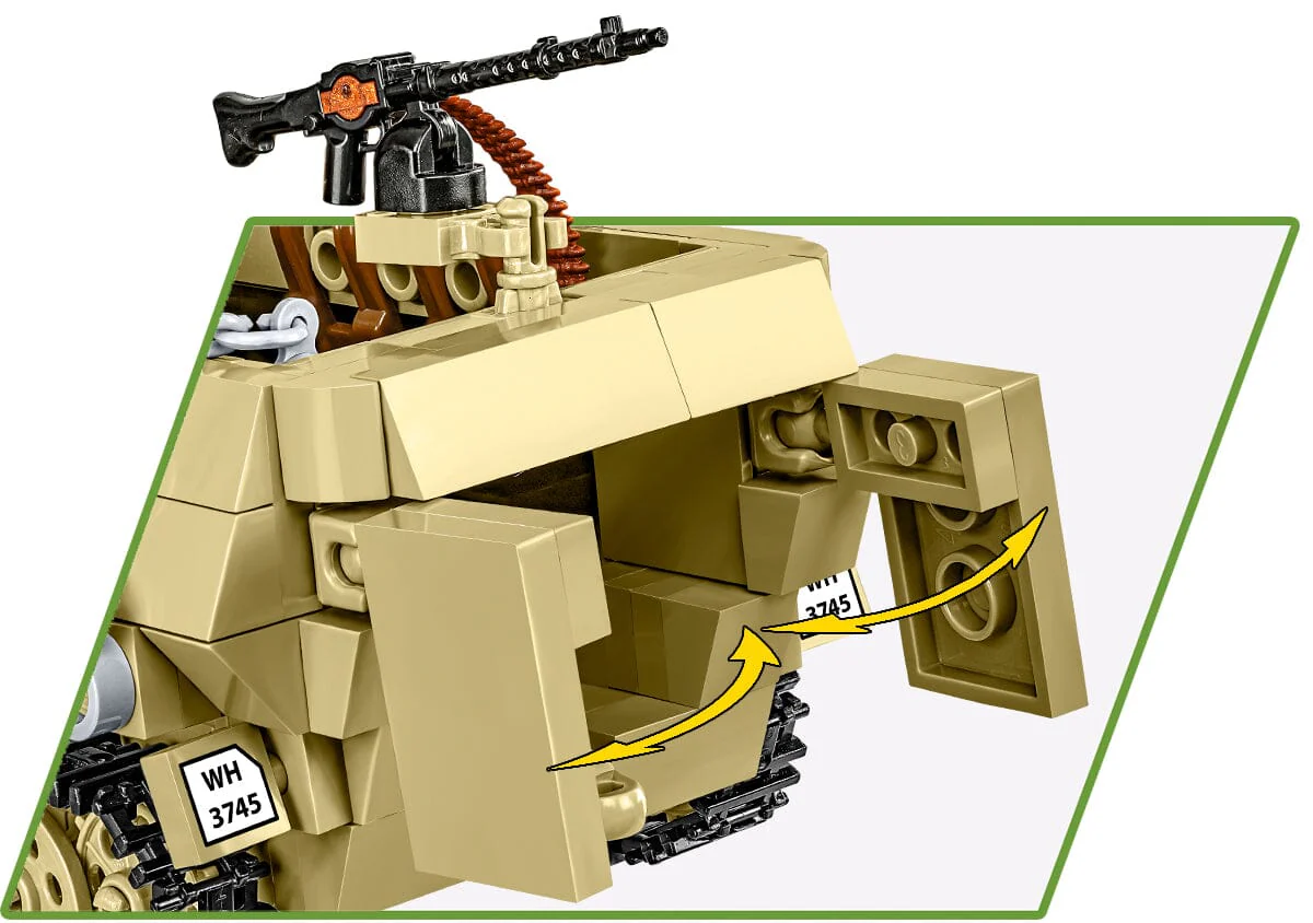 Half-track Sd. Kfz. 251/10 - COBI 3130 - 500 bricks - Image 8